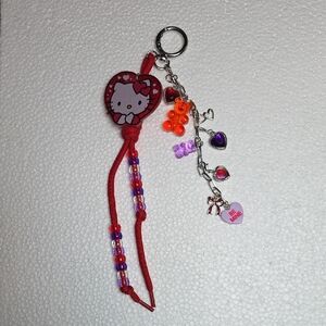 Bag/purse Charm Hello Kitty Red Heart